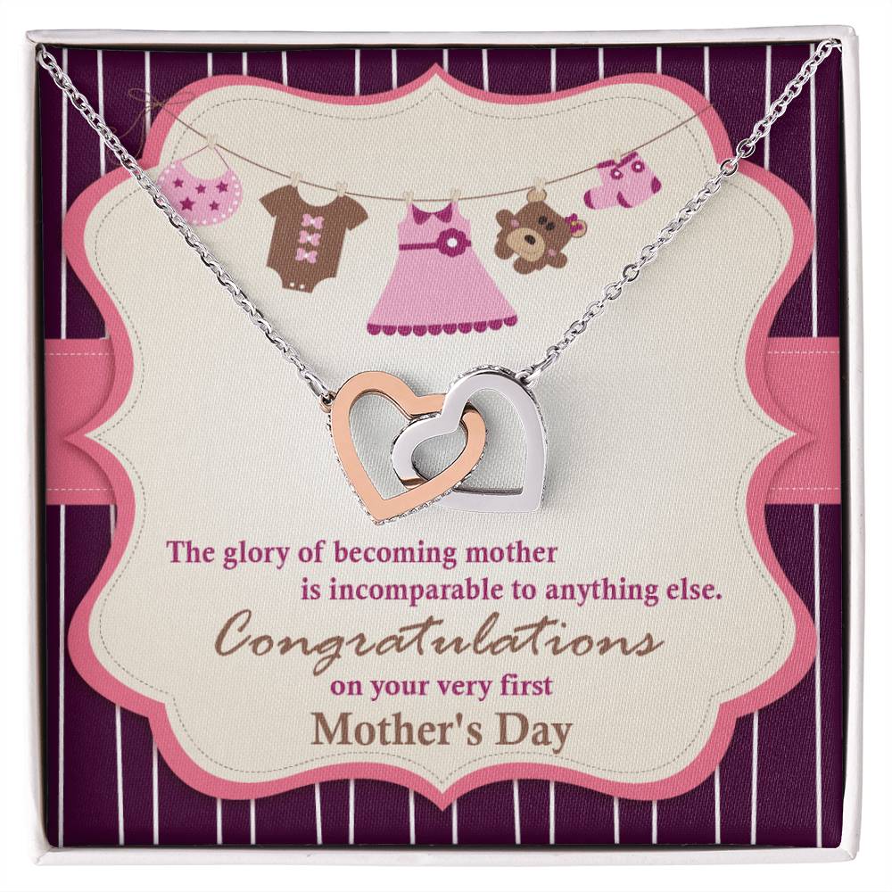 Interlocked Hearts - Mother'S Day Interlocking Hearts Necklace