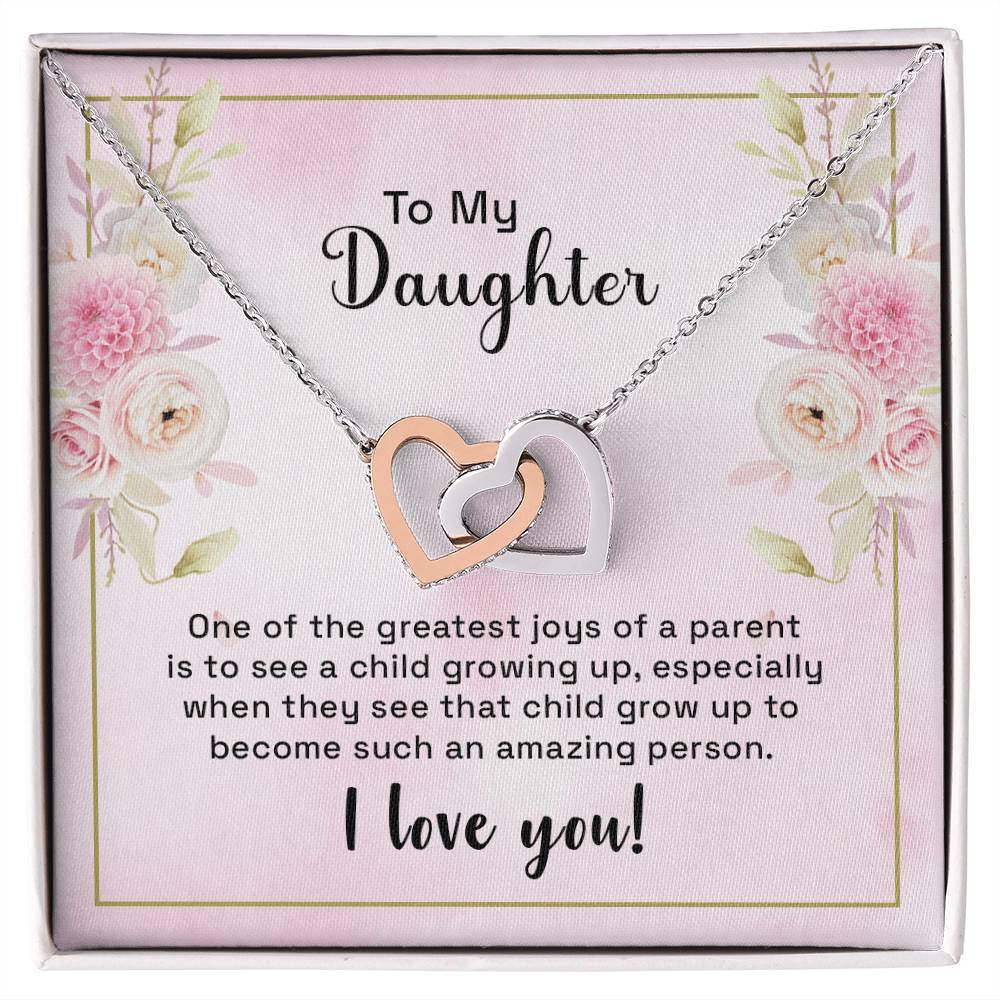 Interlocking Hearts Necklace To My Daughter One Of The Greatest Joys