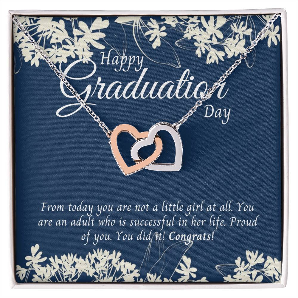 Gifts For Graduation Interlocking Hearts Necklace