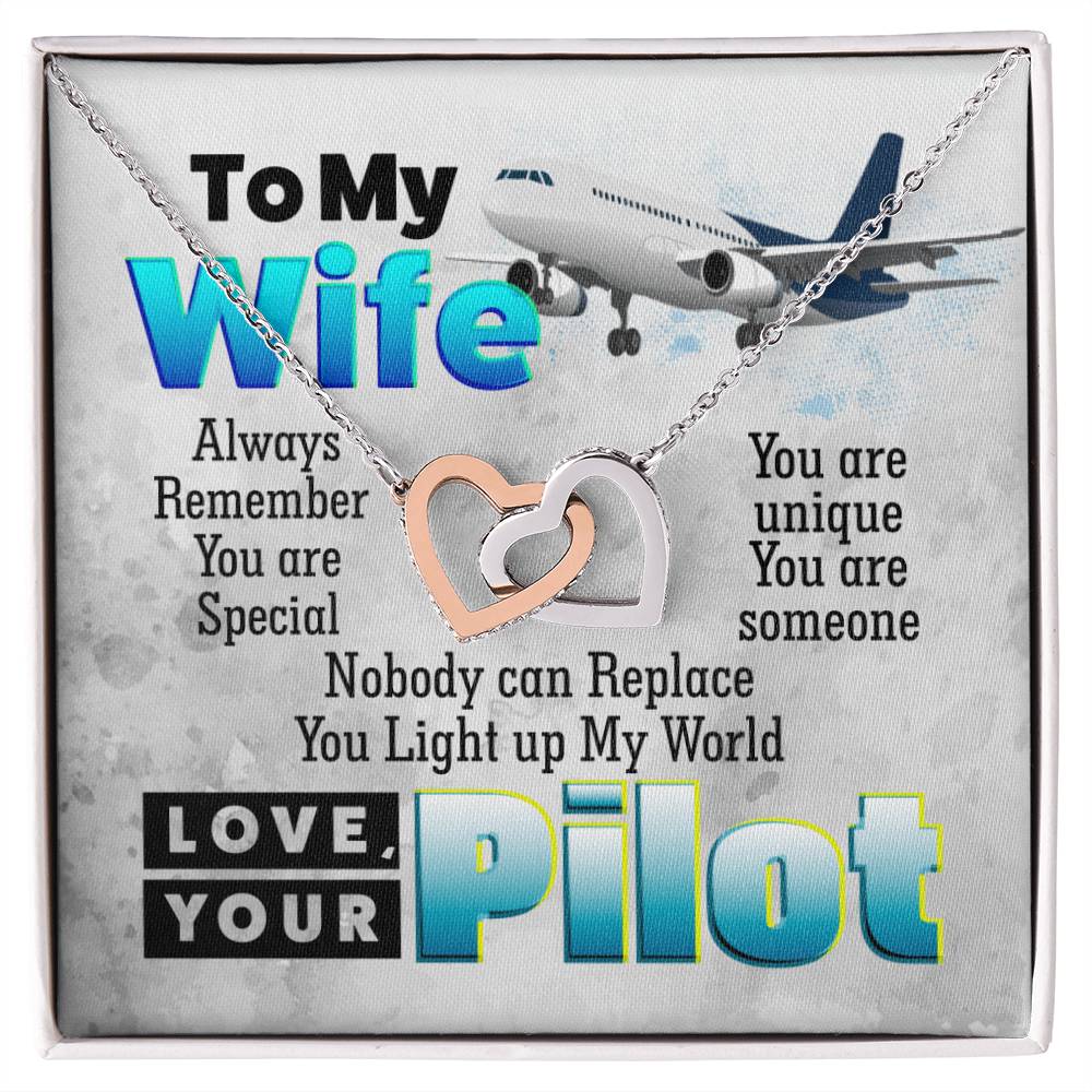 Pilot'S Wife - Interlocking Heart Necklace Interlocking Hearts Necklace