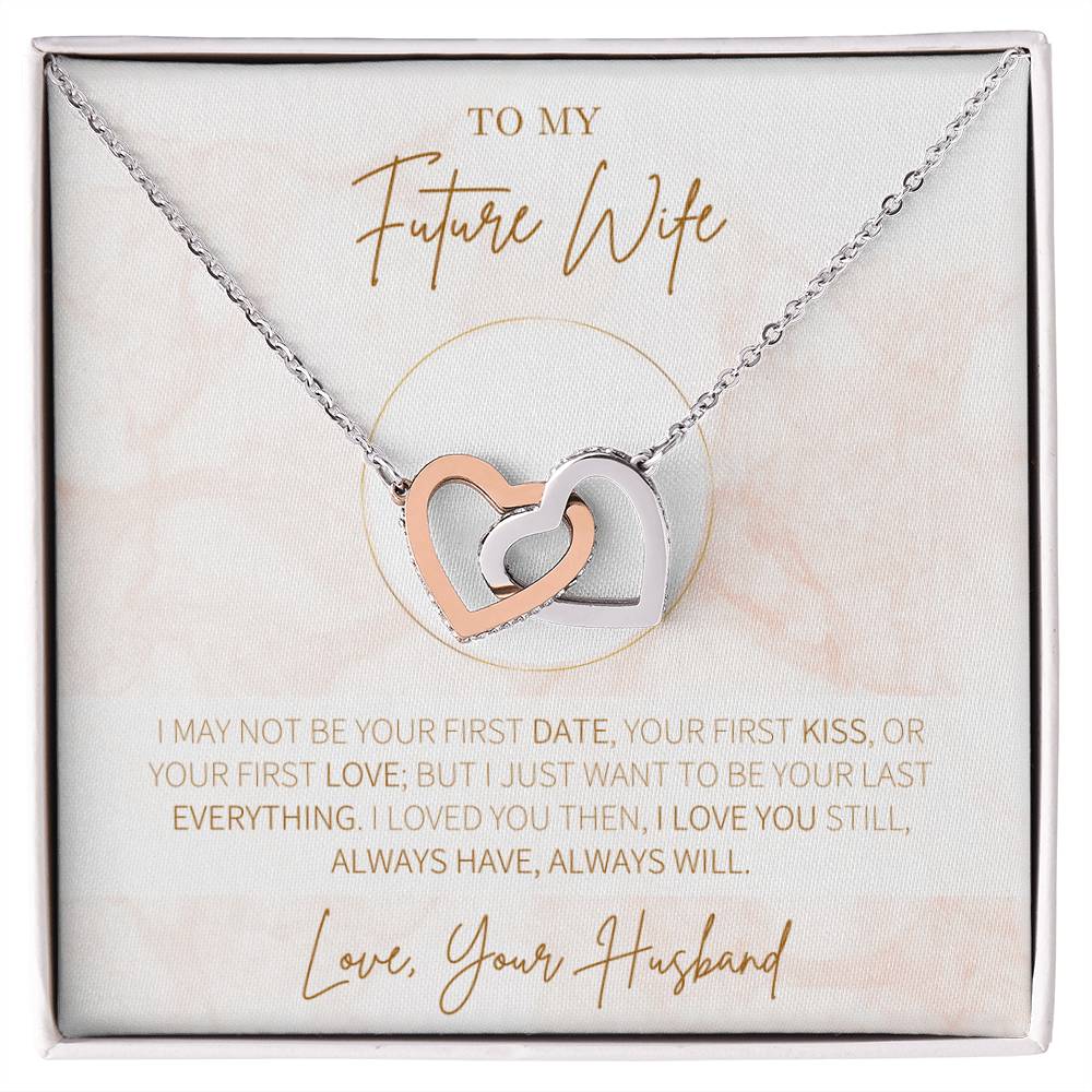 Hearts Necklace Gift For Future Wife Gift For Her Interlocking Hearts Necklace