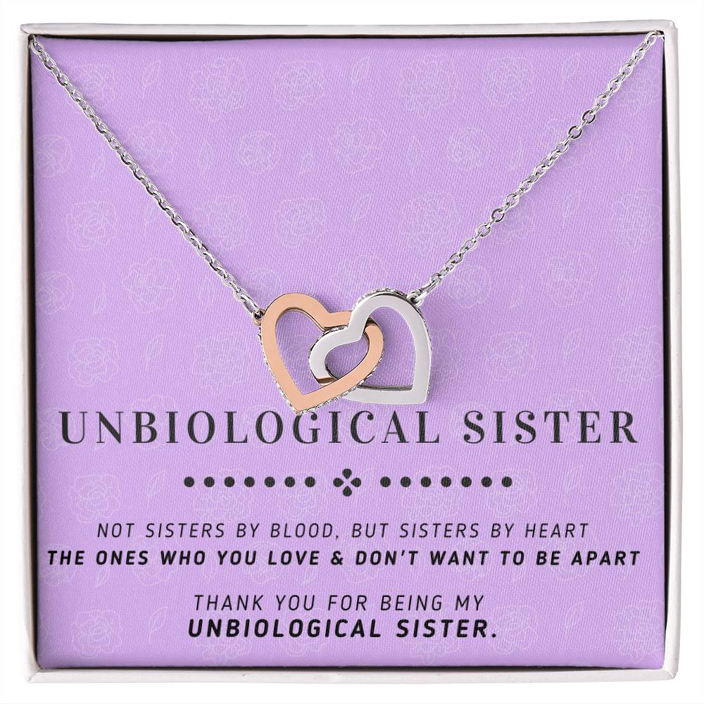 Sisters By Heart - Interlocking Heart Necklace Interlocking Hearts Necklace
