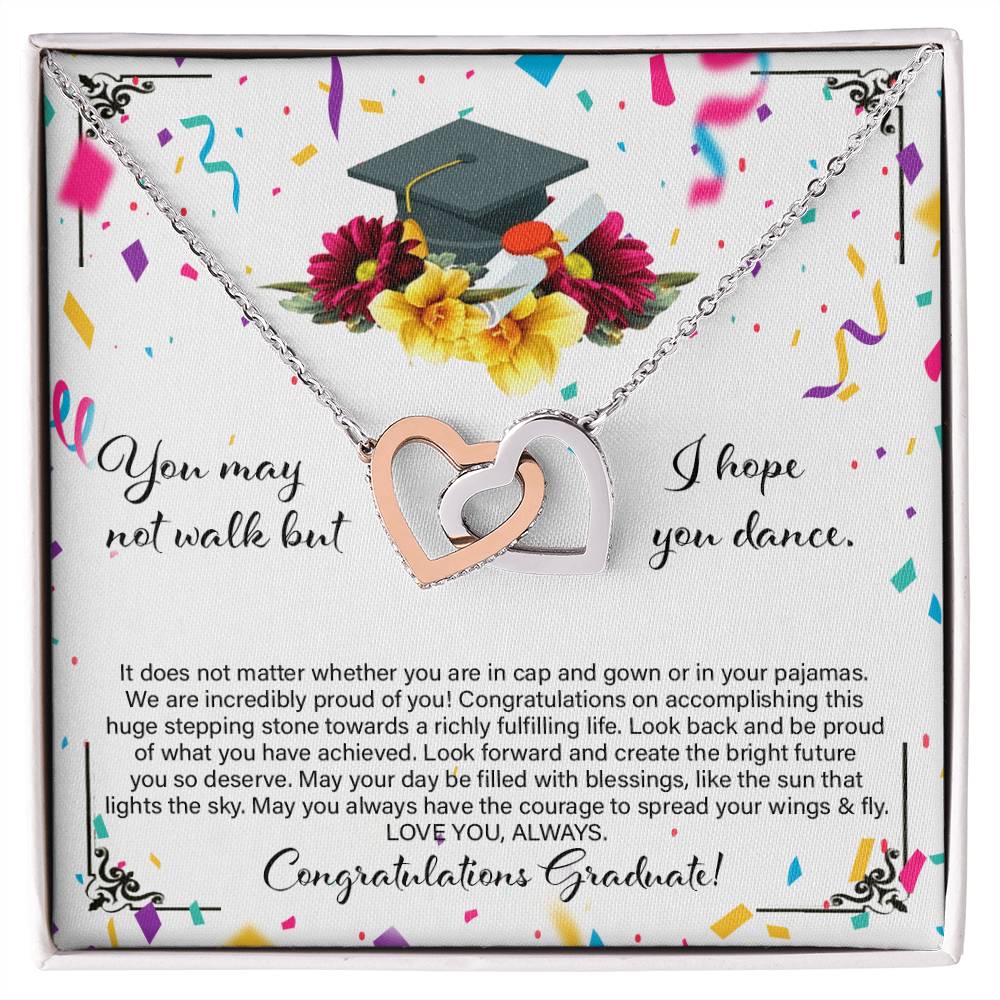 Graduation Gift For Daughter - Interlocking Heart Necklace Interlocking Hearts Necklace