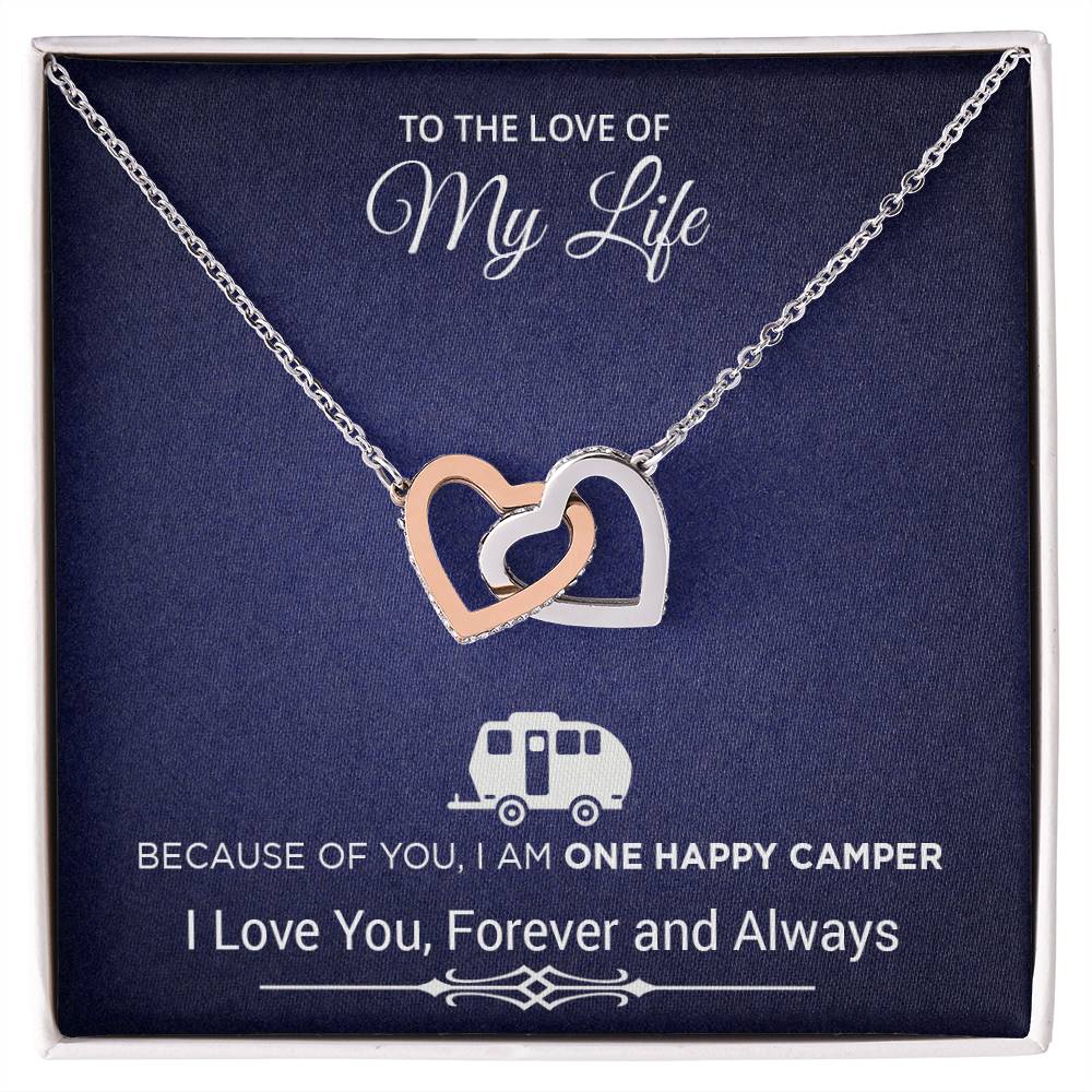 To The Love Of My Life Necklace Gift Present Soulmate Necklace Gift For My Wife Birthday Gift For My Girlfriend Thank You Love Interlocking Hearts Necklace