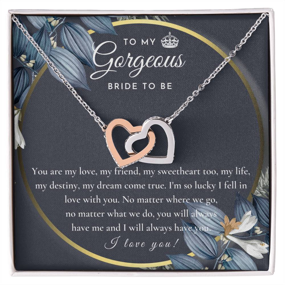 Engagement Gift For Bride To Be Future Wife Necklace Bride To Be Necklace Gift For Bride Sentimental Gift For Future Bride From Groom Fiance Gift For Her Interlocking Hearts Necklace