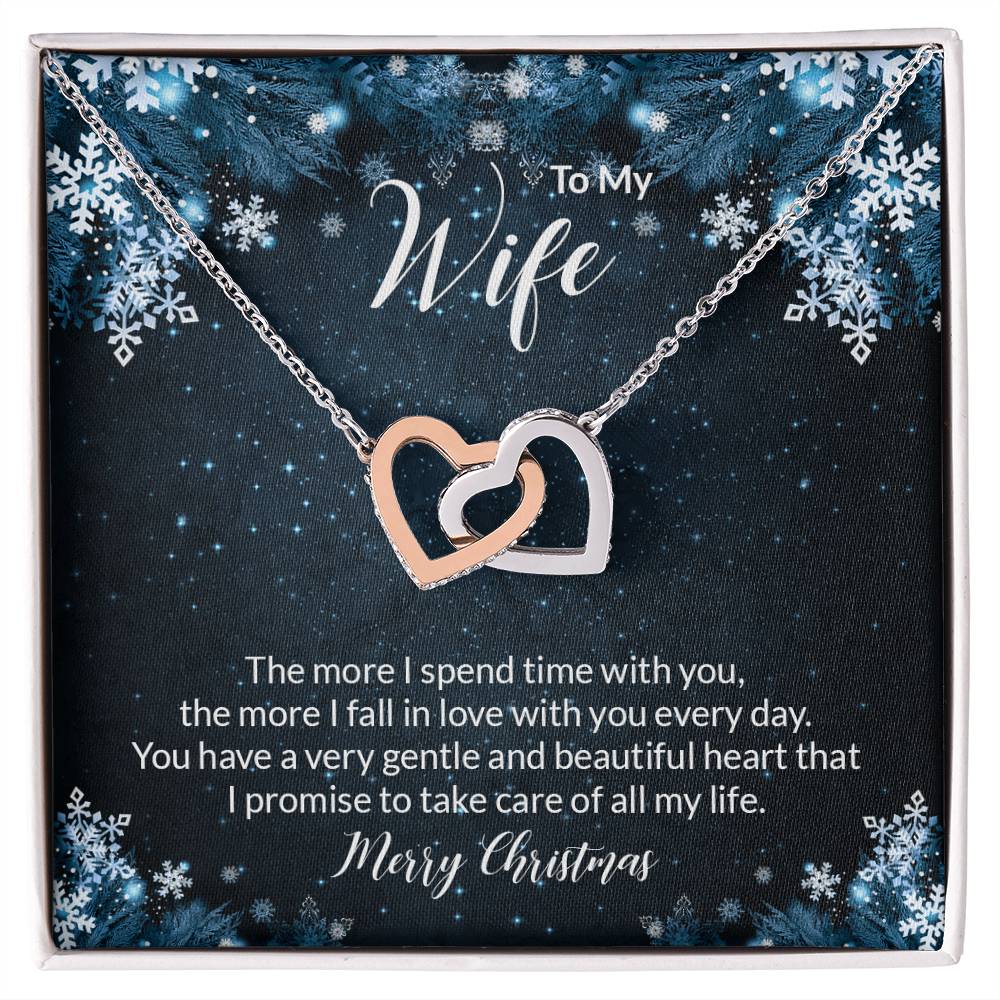 Interlocking Hearts Christmas Gift To Wife Anniversary Gift Wife Anniversary Gift Anniversary Jewelry Anniversary Necklace Girlfriend Interlocking Hearts Necklace