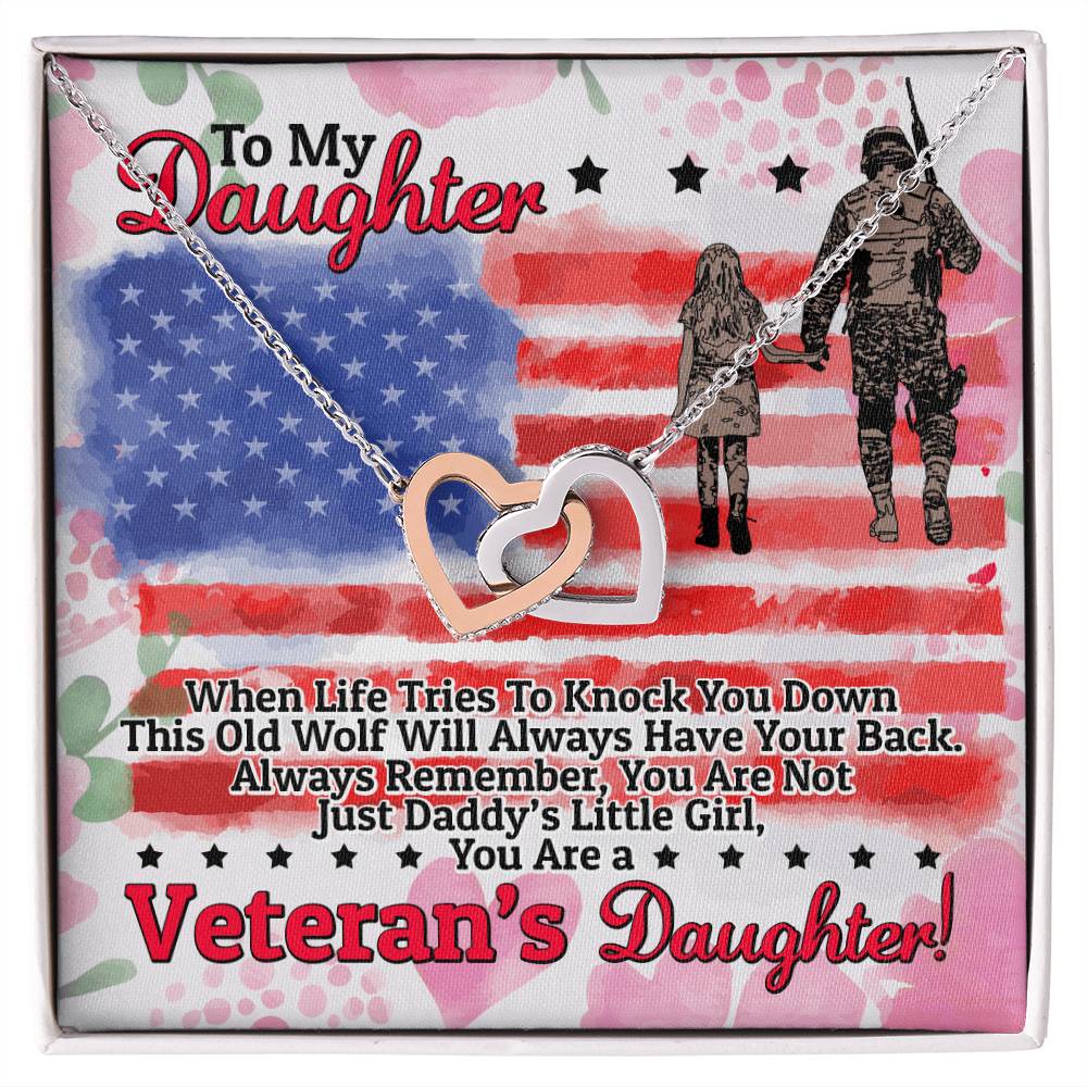 Veteran'S Daughter - Interlocking Heart Necklace Interlocking Hearts Necklace