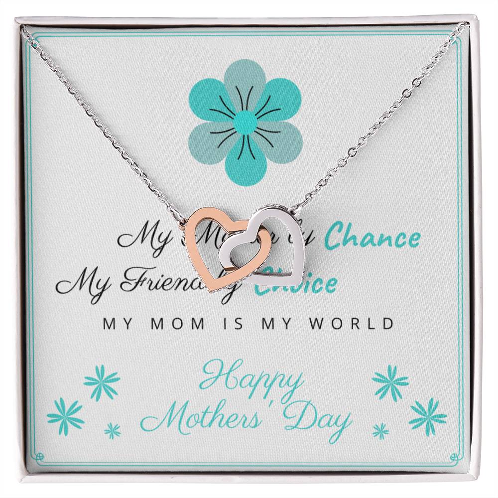I Love You Mom 1 - Spark Romance With This Necklace Interlocking Hearts Necklace