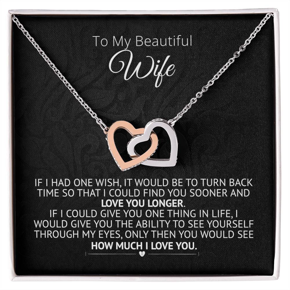 Love You Longer - Interlocked Hearts Necklace Interlocking Hearts Necklace