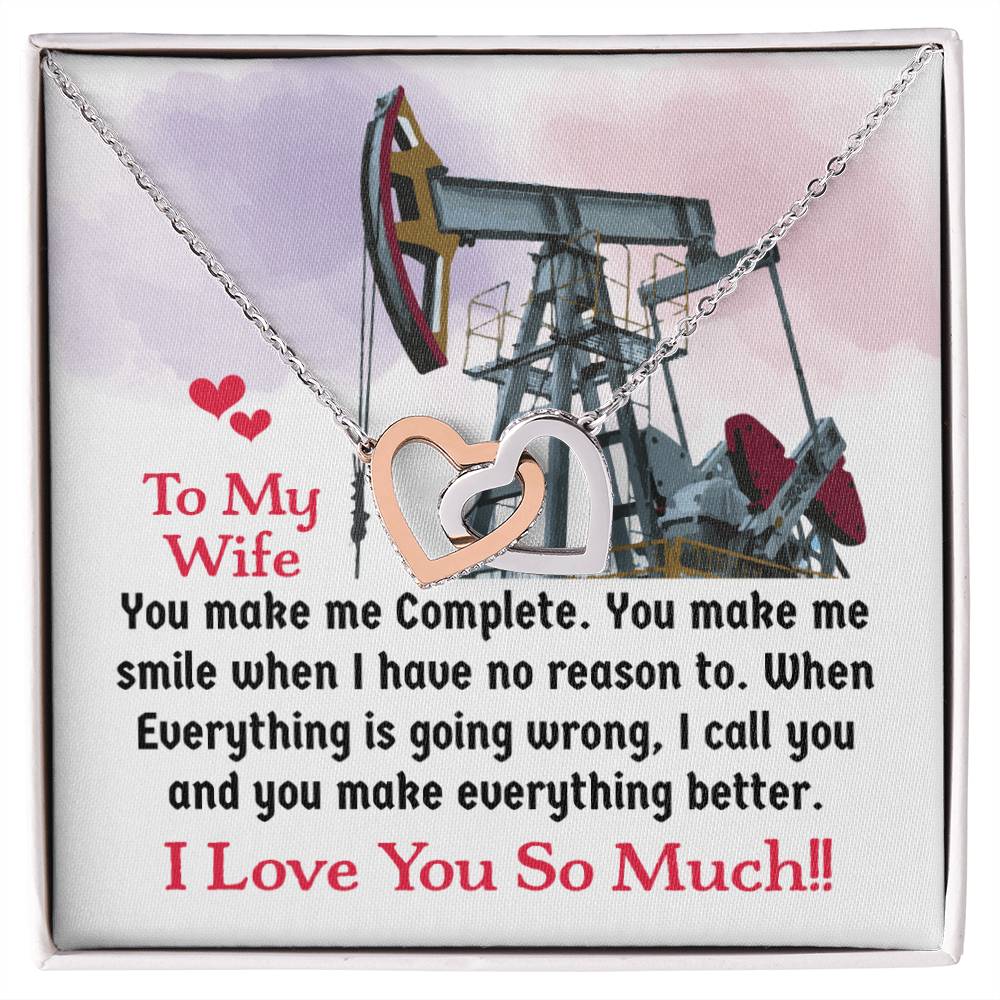 Oilfield Man'S Wife - Interlocking Heart Necklace Interlocking Hearts Necklace