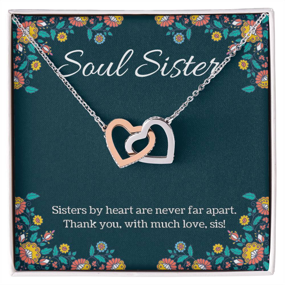 Soul Sister - Interlocking Hearts Necklace