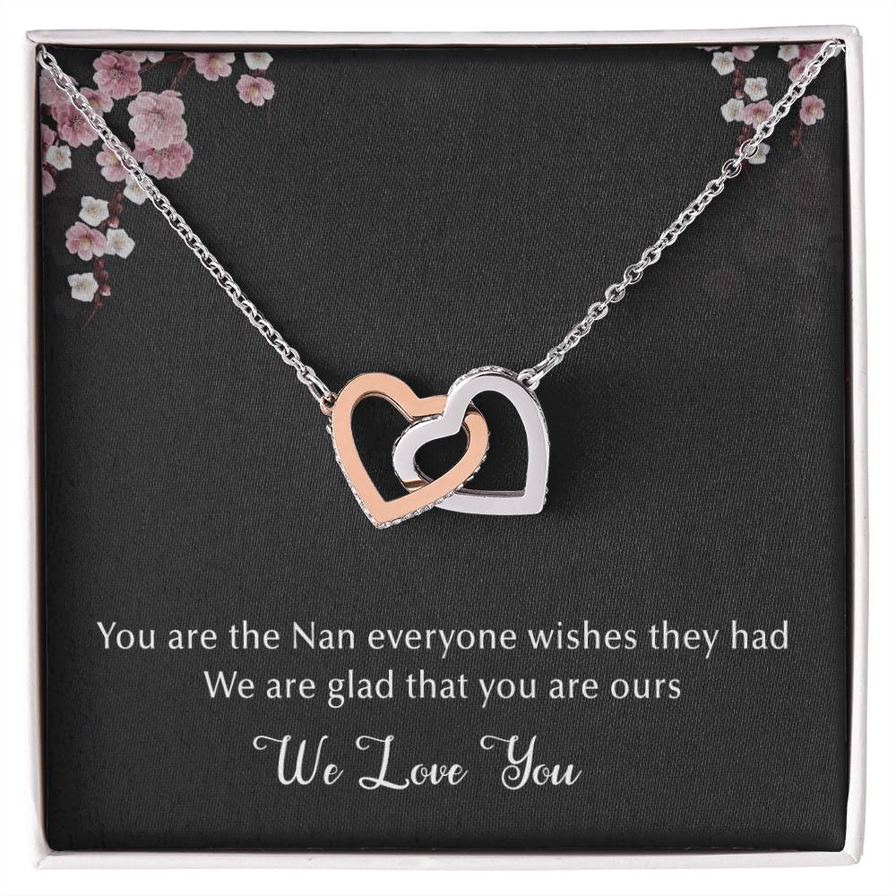 The Best Nan Interlocking Hearts Necklace
