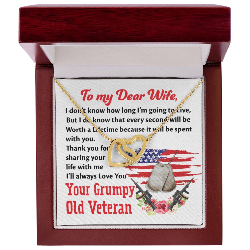 Veteran'S Wife - Interlocking Heart Necklace Interlocking Hearts Necklace