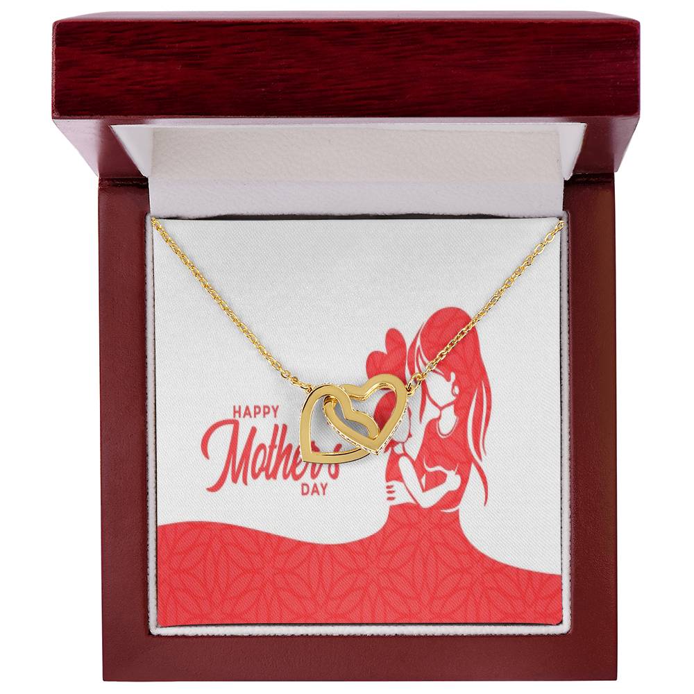 To My Mom Interlocking Hearts Necklace