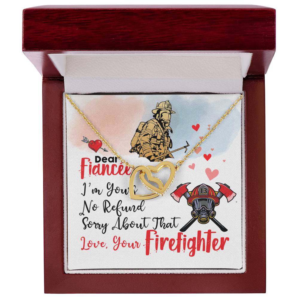 Firefighter'S Fiancée - Interlocking Heart Necklace Interlocking Hearts Necklace