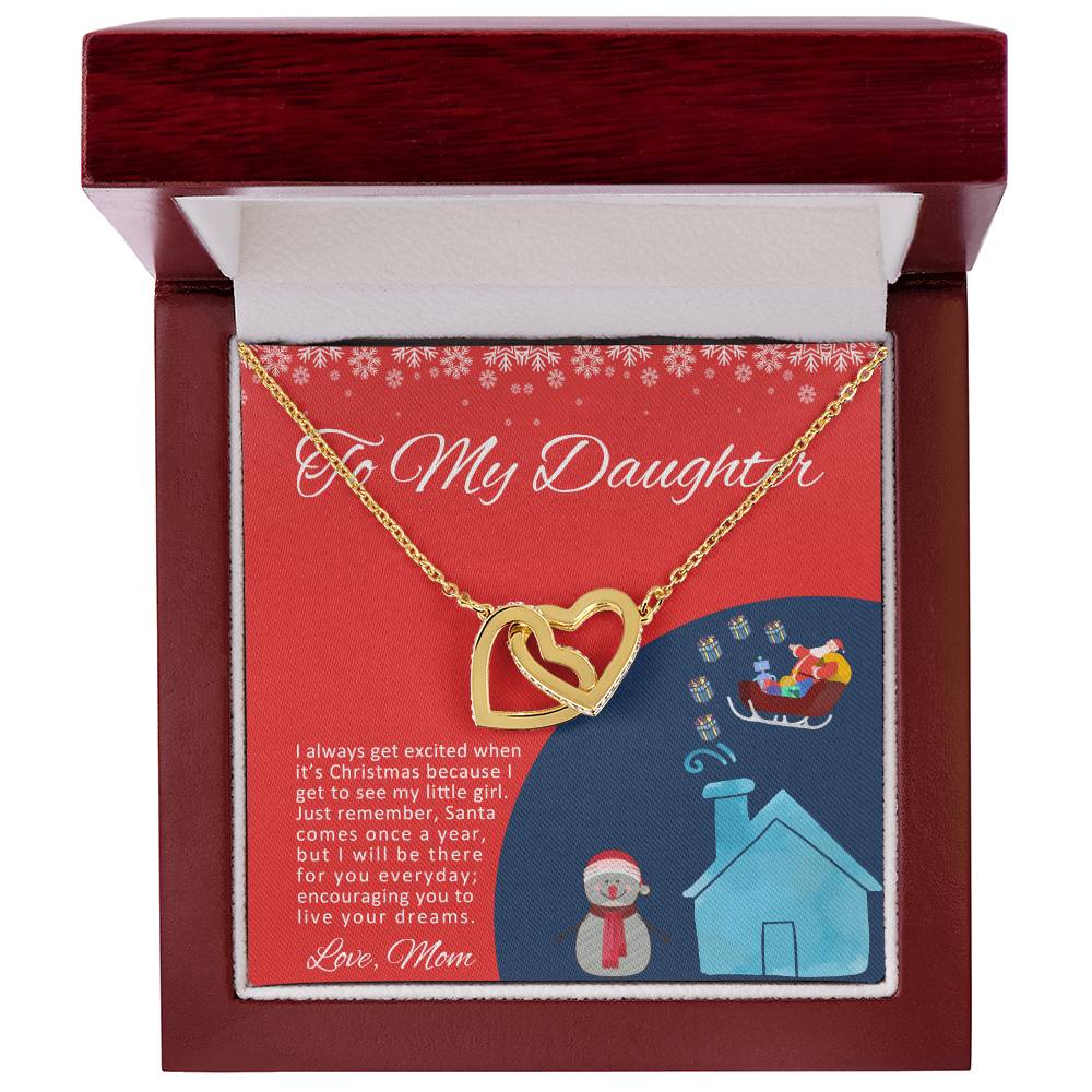 Love Knot To My Granddaughter Gift From Grandmother Grandma And Granddaughter Necklace Granddaughter Christmas Gift Granddaughter Interlocking Hearts Necklace