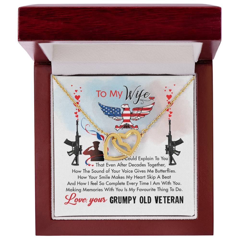 Veteran'S Wife - Interlocking Heart Necklace Interlocking Hearts Necklace