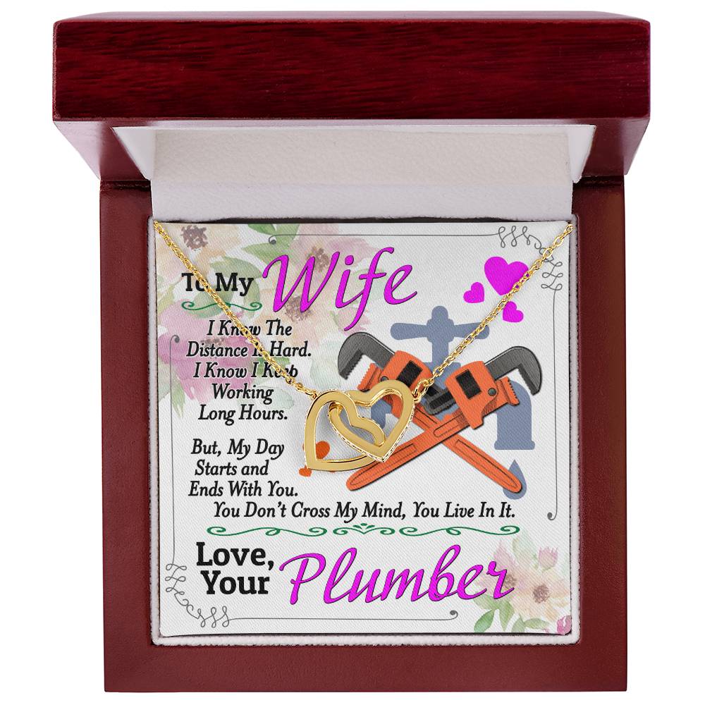 Plumber'S Wife - Interlocking Heart Necklace Interlocking Hearts Necklace