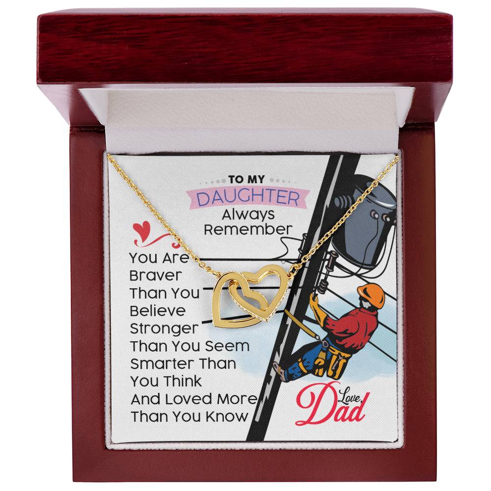 Lineman'S Daughter - Interlocking Heart Necklace Interlocking Hearts Necklace