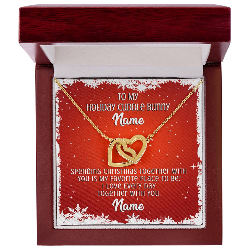 Gift For Wife Interlocking Hearts Necklace