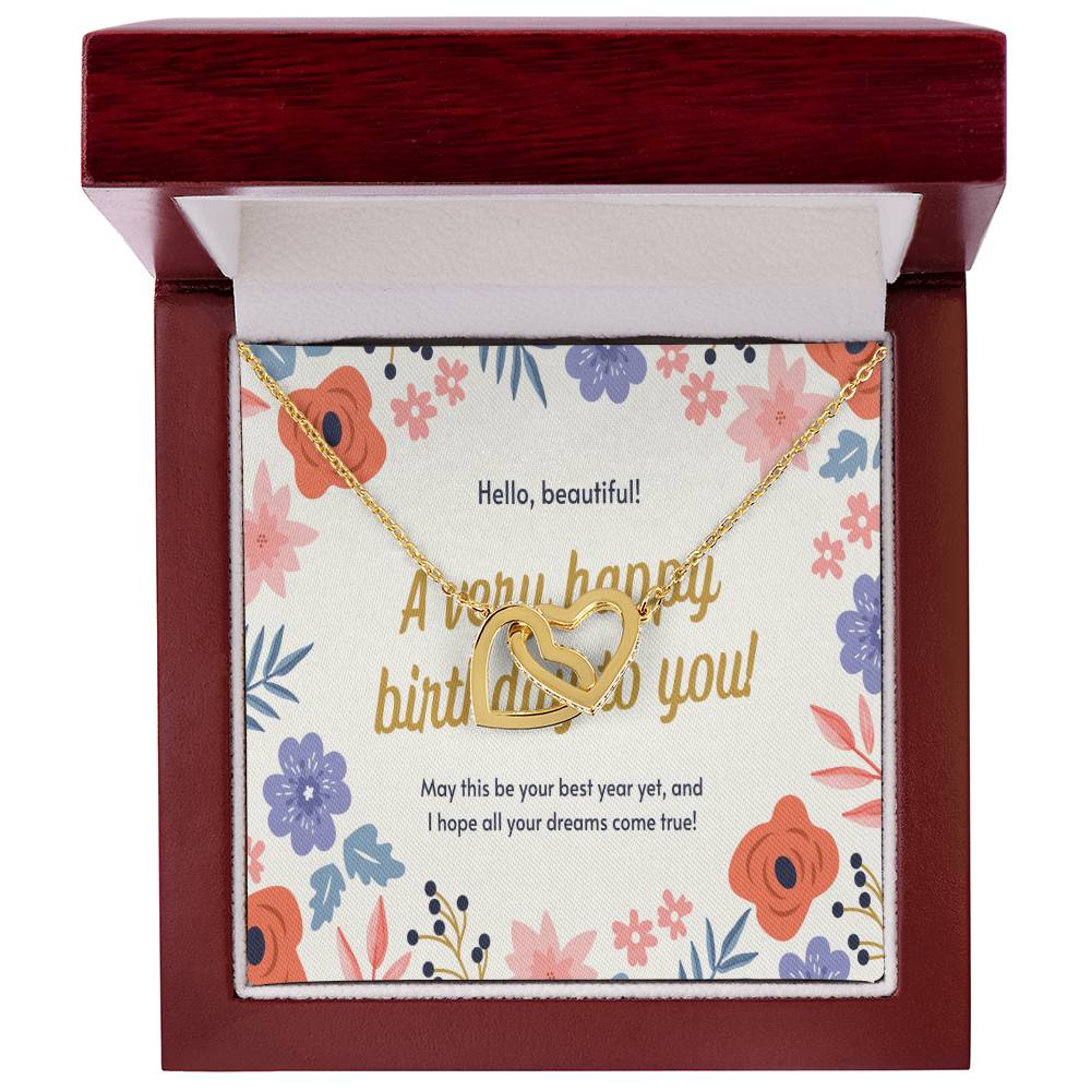 Personalized Wife Necklace Husband To Wife Gift For My Wife Romantic Wife Gift Wife Birthday Surprise Wife Appreciation Up The Movie Interlocking Hearts Necklace