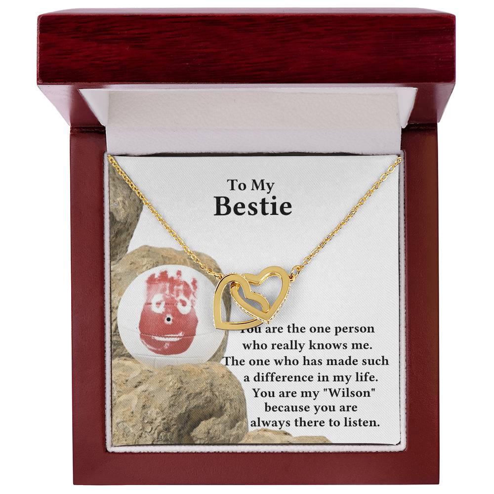 My Bestie My Wilson Interlocking Hearts Necklace