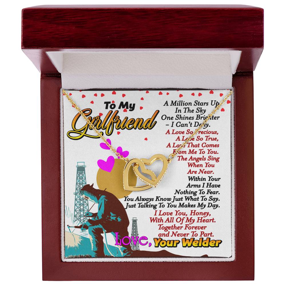 Welder'S Girlfriend - Interlocking Heart Necklace Interlocking Hearts Necklace