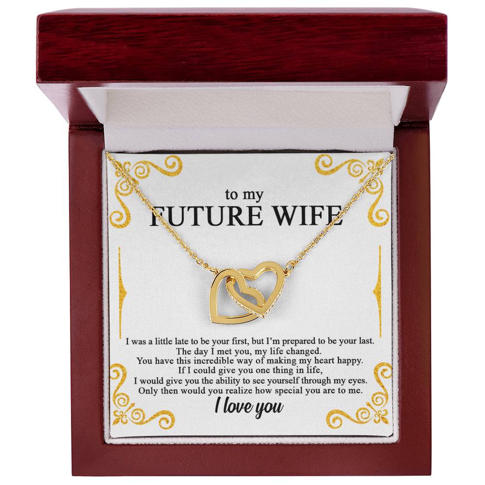 To My Future Wife - Lovecube - So89 Interlocking Hearts Necklace