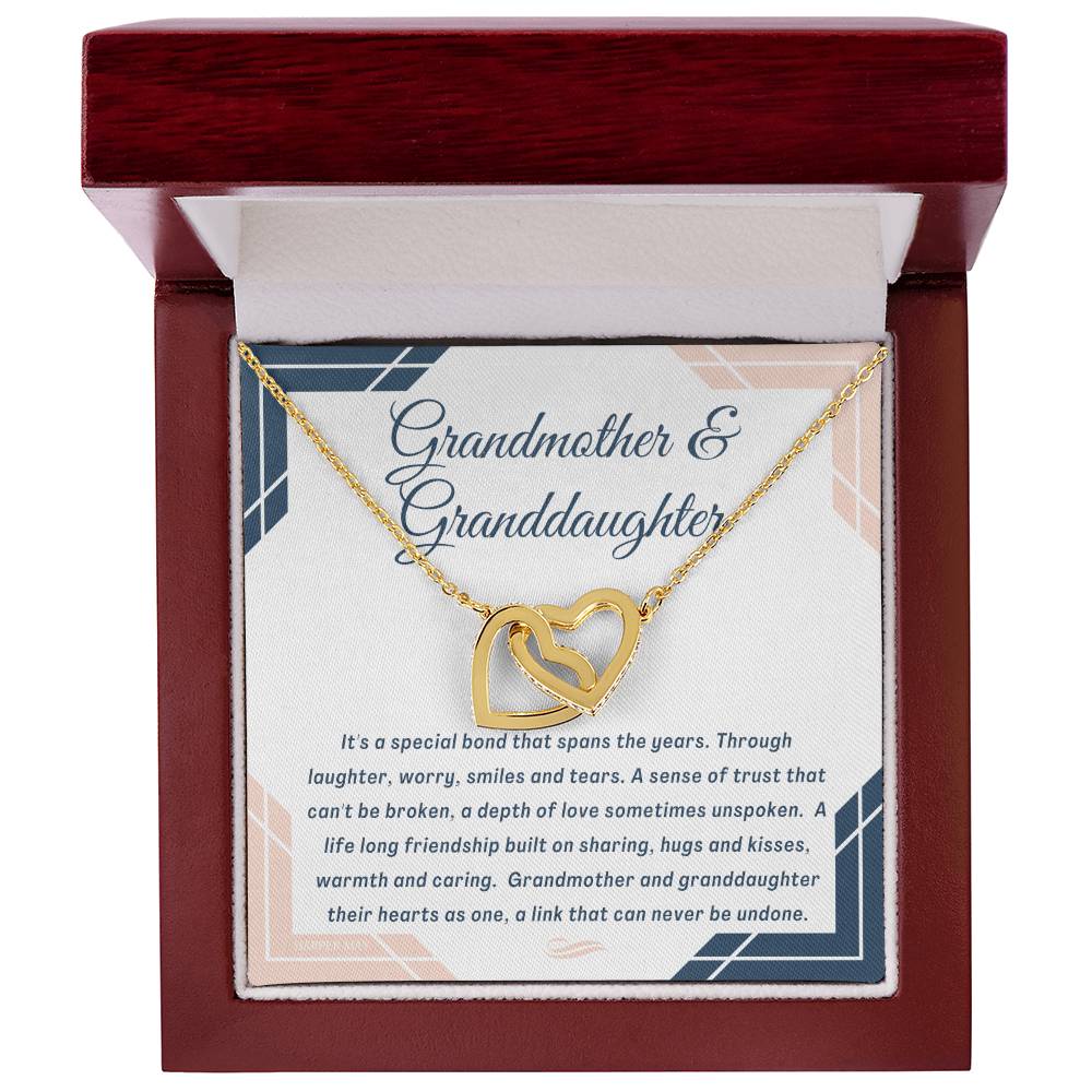17. Grandmother And Granddaughter Interlocking Hearts Necklace