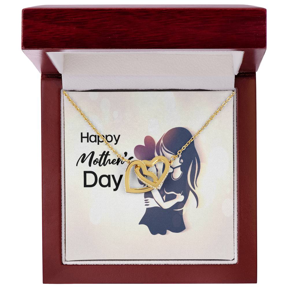 Happy Mother'S Day - Interlocking Heart Necklace Interlocking Hearts Necklace