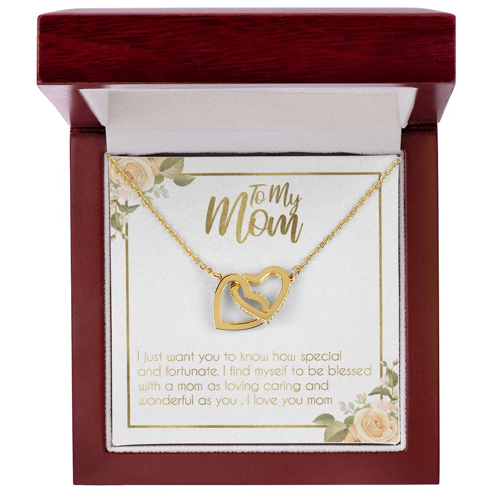 Gift For Mom - Birthday Gift For Mom Mothers Day Gift For Mom Gift For Mom Birthday Necklace For Mom Daughter To Mom Gift Interlocking Hearts Necklace