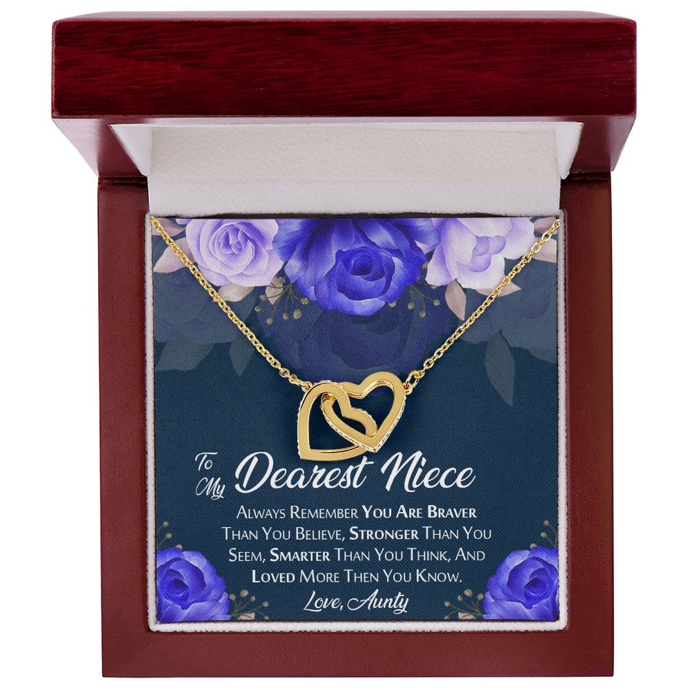 Beautiful Gift For Niece From Aunty Interlocking Hearts Necklace