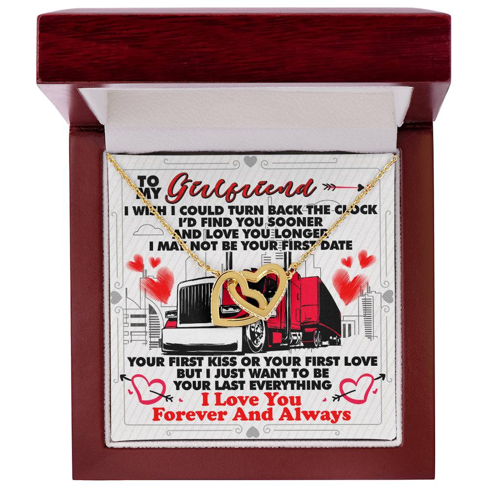 Trucker'S Girlfriend - Interlocking Heart Necklace Interlocking Hearts Necklace