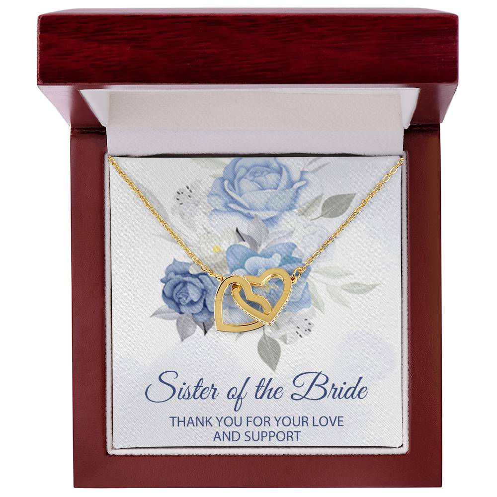 Sister Of The Bride Jewelry Boxsister Of The Bride Necklace Sister In Law Wedding Day Giftsister Of The Groom Weddinginterlocking Hearts Interlocking Hearts Necklace