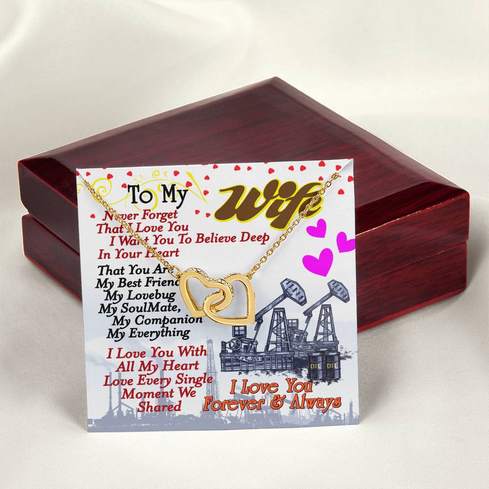 Oilfield Man'S Wife - Interlocking Heart Necklace Interlocking Hearts Necklace