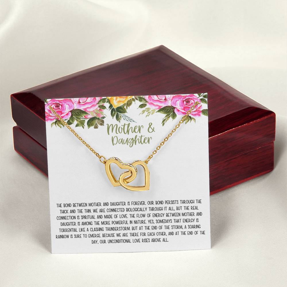 Mother Daughter Gift Necklace Mother'S Day Gift Gifts For Mom Mom Necklace Interlocking Hearts Necklace