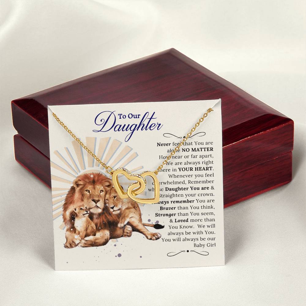 In Your Heart Necklace Gift For Daughter Interlocking Hearts Necklace