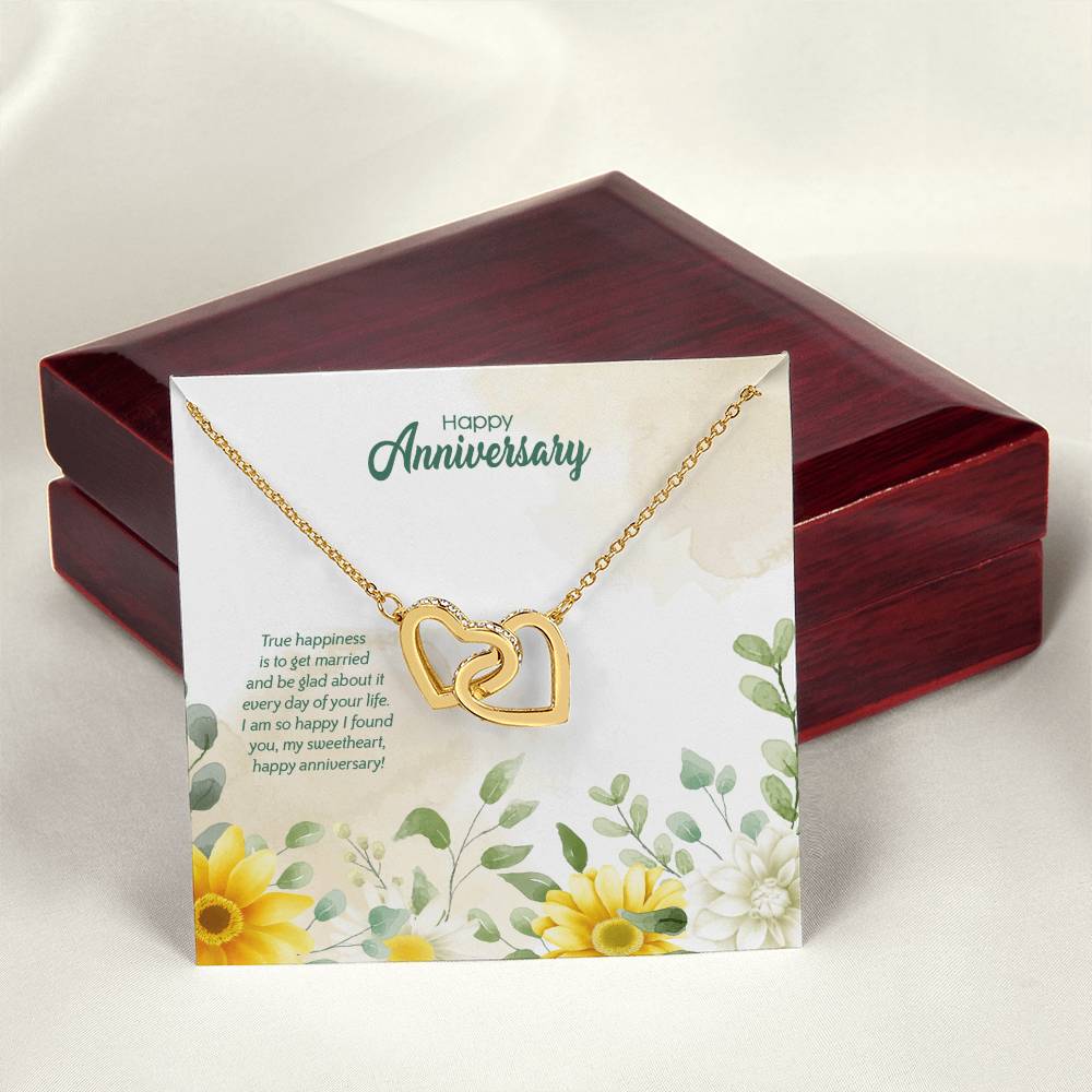 Anniversary Edition Happily Married - Interlocking Hearts Necklace