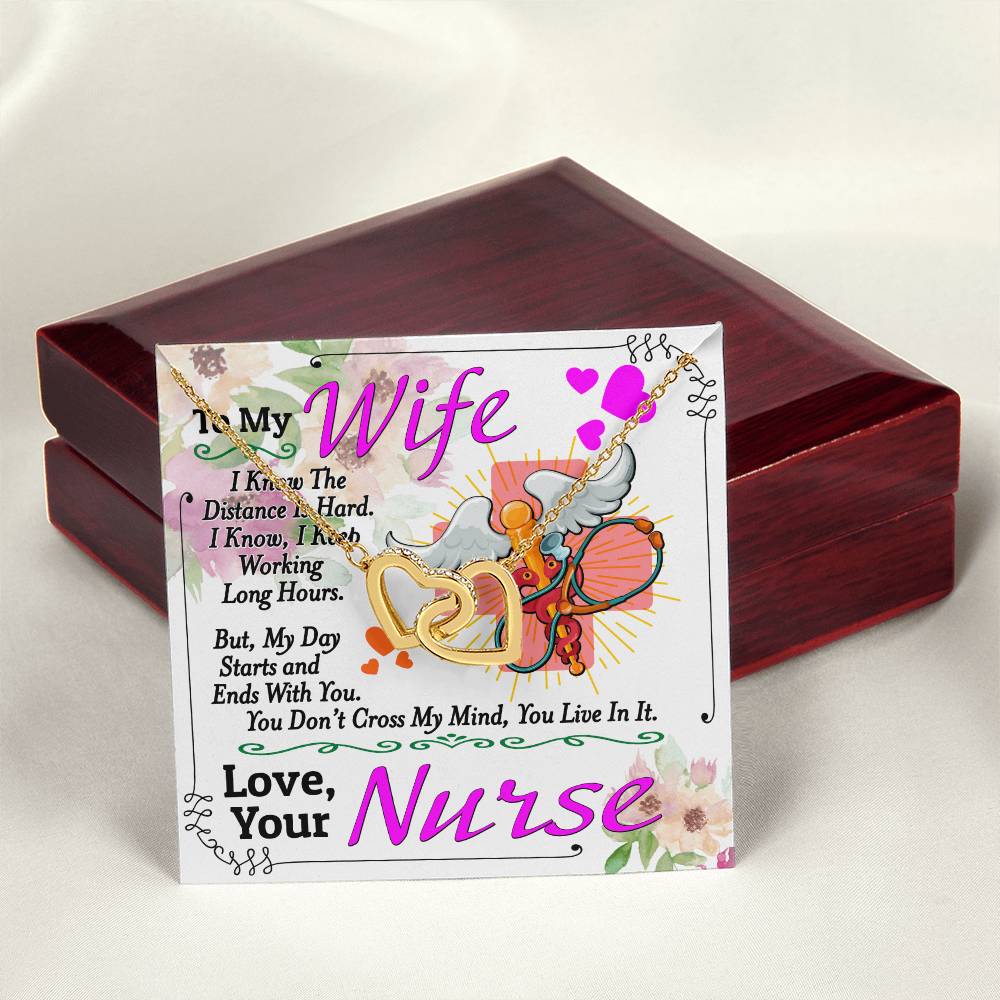 Nurse'S Wife - Interlocking Heart Necklace Interlocking Hearts Necklace