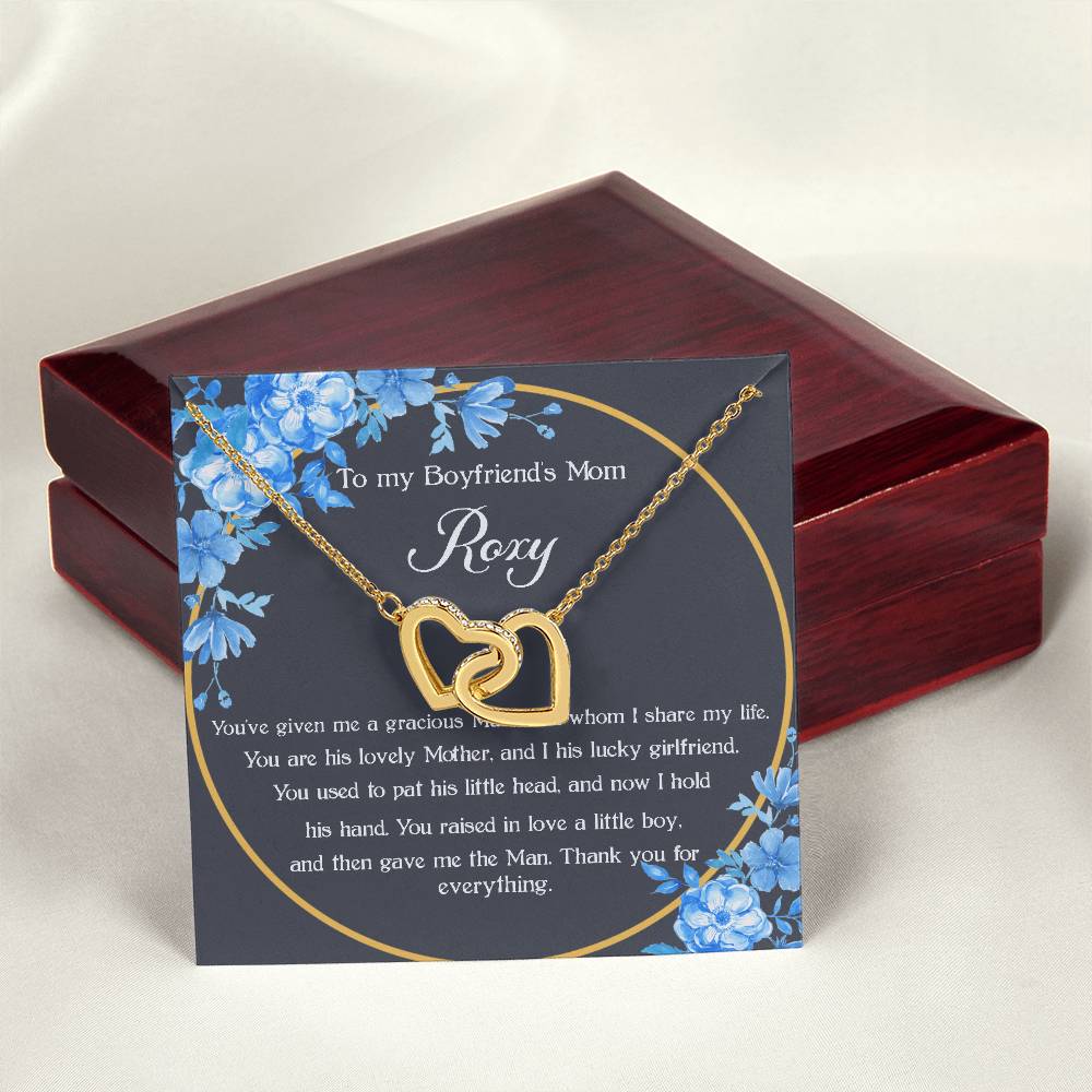 To My Boyfriend 'S Mom - Roxy #2027233922 Interlocking Hearts Necklace