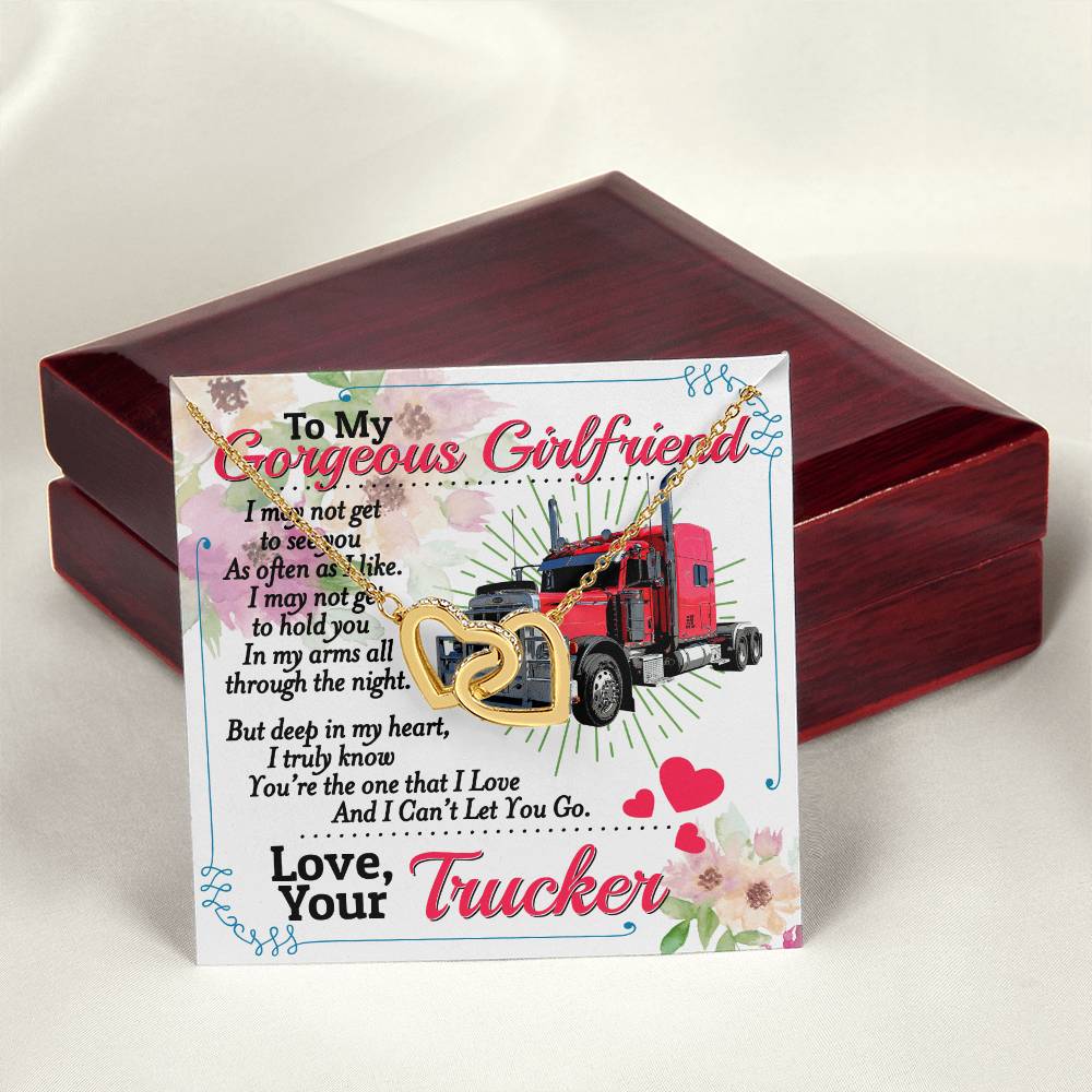 Trucker'S Girlfriend - Interlocking Heart Necklace Interlocking Hearts Necklace