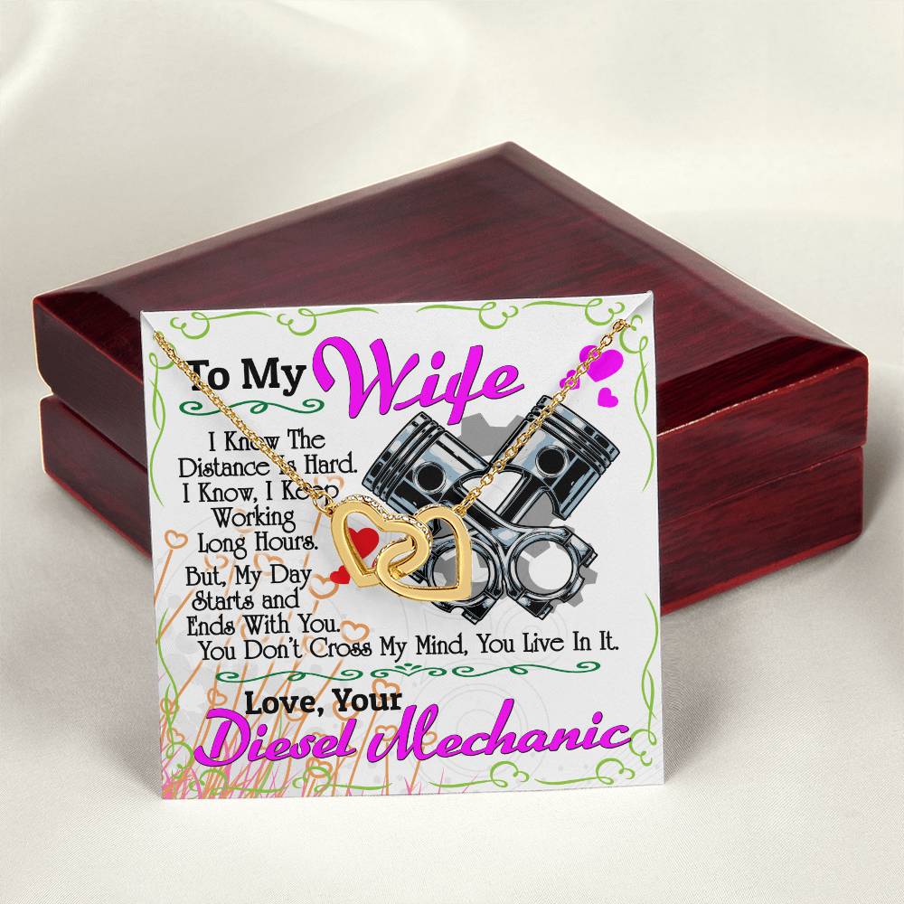 Diesel Mechanic'S Wife - Interlocking Heart Necklace Interlocking Hearts Necklace