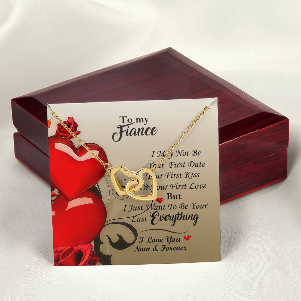 All Yours Necklace For Fiance Interlocking Hearts Necklace