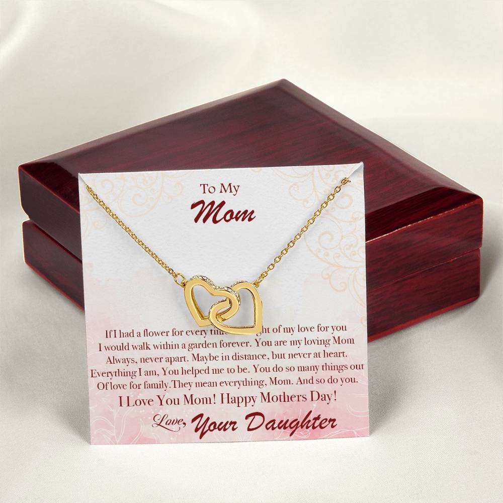 Mother'S Day Garden Forever - Interlocking Hearts Necklace
