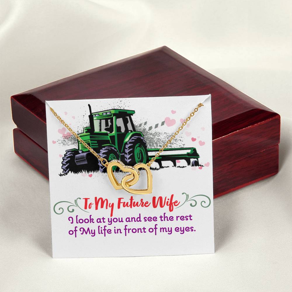 Farmer'S Future Wife - Interlocking Heart Necklace Interlocking Hearts Necklace