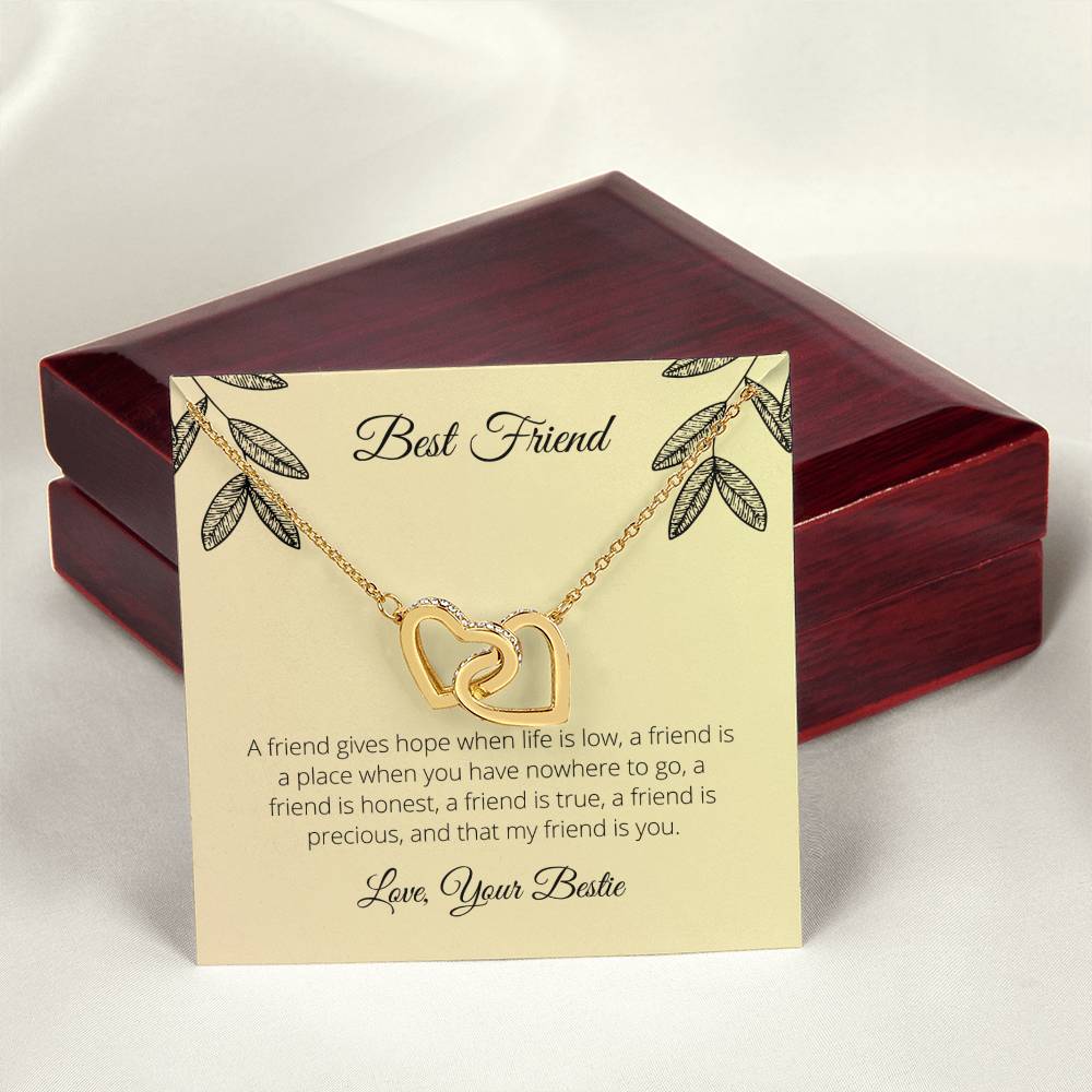 Best Friend - Interlocking Hearts Necklace
