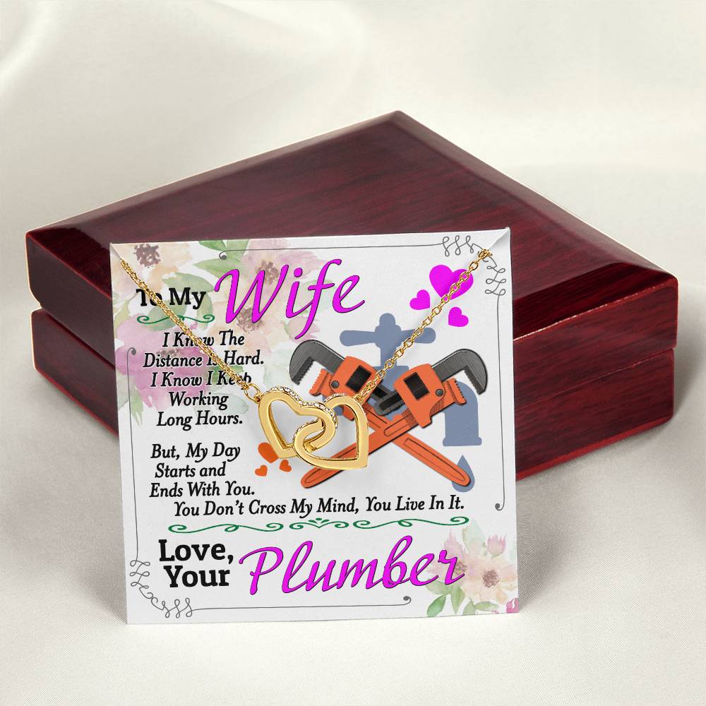 Plumber'S Wife - Interlocking Heart Necklace Interlocking Hearts Necklace