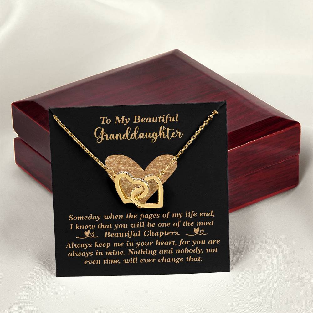 Granddaughter Necklace Interlocking Hearts Necklace