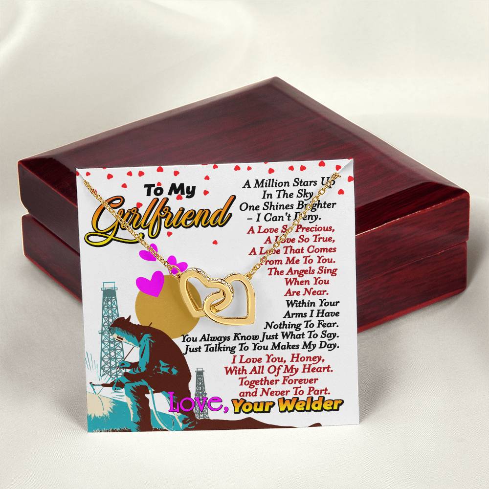 Welder'S Girlfriend - Interlocking Heart Necklace Interlocking Hearts Necklace