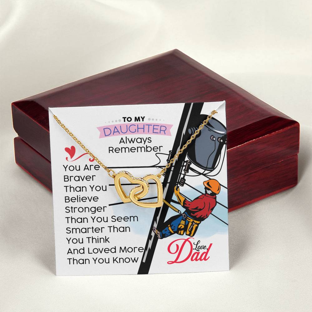 Lineman'S Daughter - Interlocking Heart Necklace Interlocking Hearts Necklace